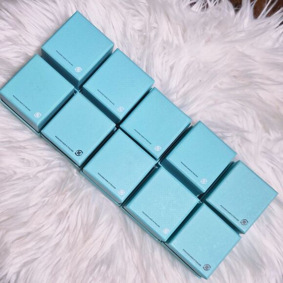 10 x Tiffany & Co. Blue Velvet Empty Ring Box Set SINGLE SLOT Read Description - Picture 13 of 13